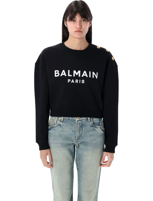 3 BTN CREW NECK FLEECE LOGO - Fleece | Spazio Pritelli