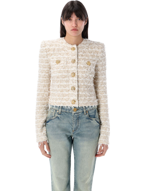 CROPPED JACKET ROUND COLLAR - Jacket | Spazio Pritelli