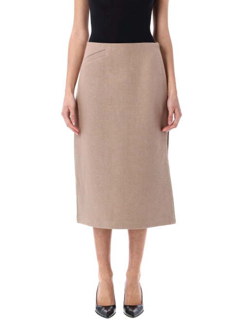 Straight-cut midi skirt - FENDI | Spazio Pritelli