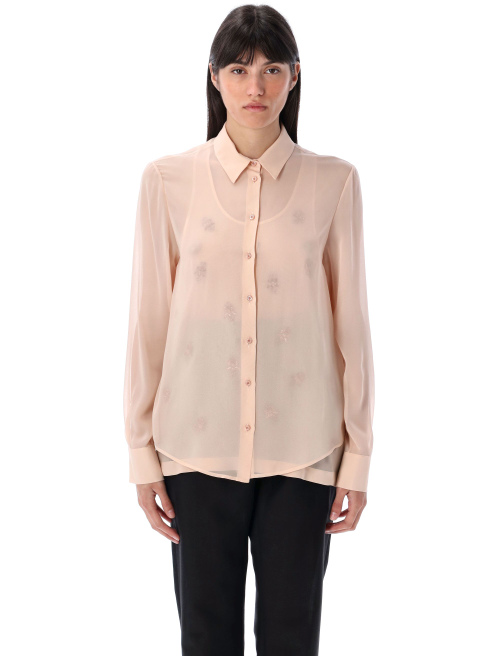 Double layer shirt with embroidered top - Shirt | Spazio Pritelli