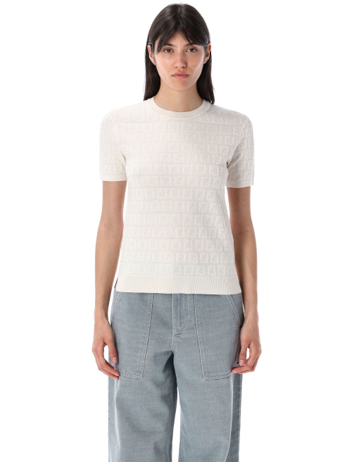 Lace FF knit t-shirt - T-shirt | Spazio Pritelli