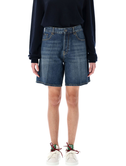 Denim bermuda shorts - MIU MIU | Spazio Pritelli