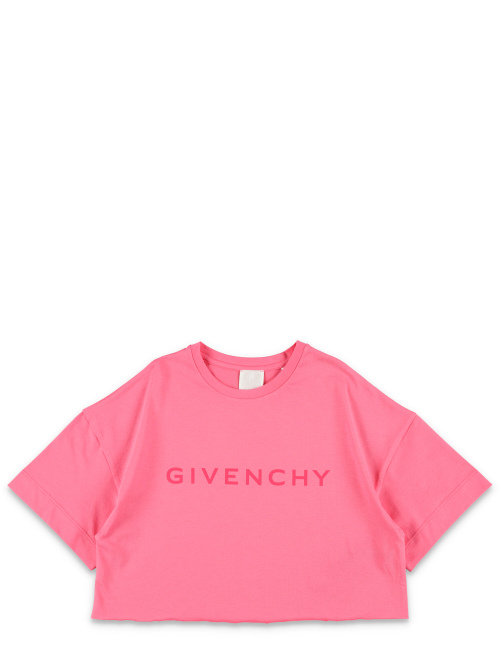Kid - Logo print cropped t-shirt - GIVENCHY | Spazio Pritelli