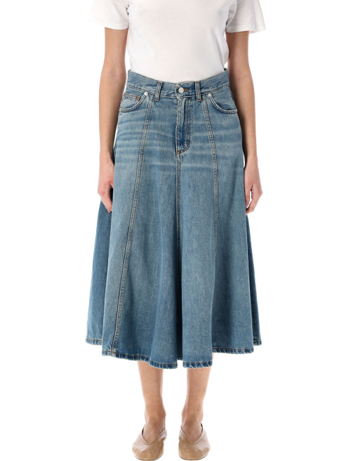 Serenity denim midi skirt - Apparel | Spazio Pritelli