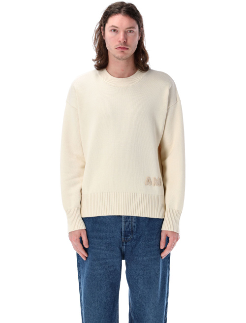 Ami embroidered crewneck sweater - Knitwear | Spazio Pritelli