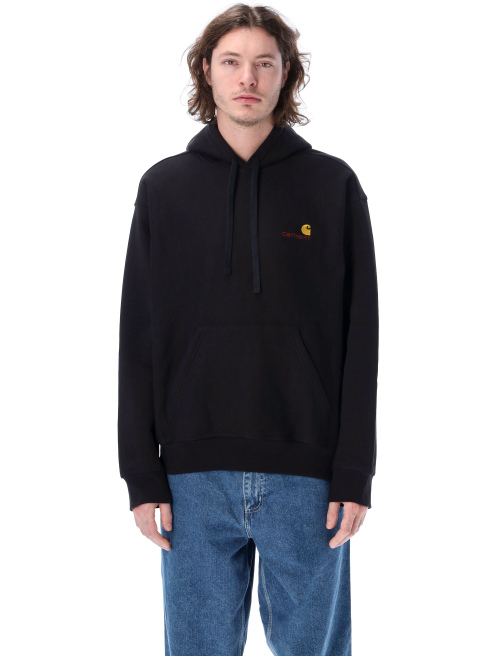 Hooded American script sweatshirt - Fleece | Spazio Pritelli
