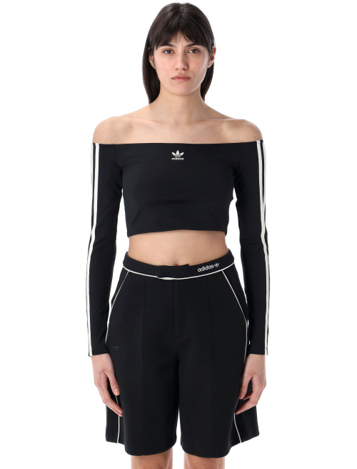 Adicolor off-shoulder long sleeve top - Top | Spazio Pritelli