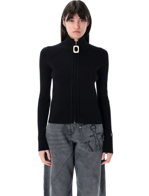 FITTED ZIP UP CARDIGAN - Knitwear | Spazio Pritelli