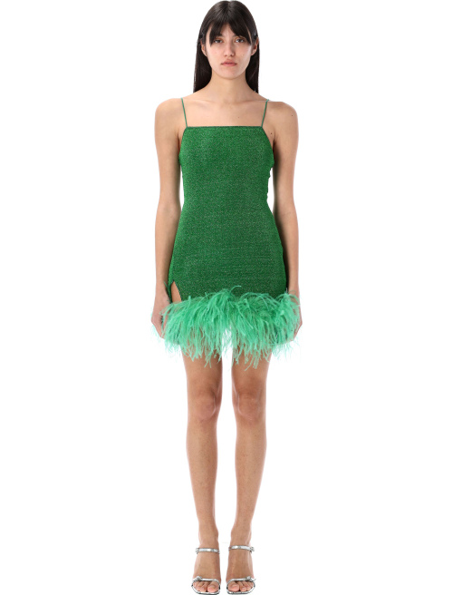 LUMIERE PLUMAGE MINI DRESS - Apparel | Spazio Pritelli