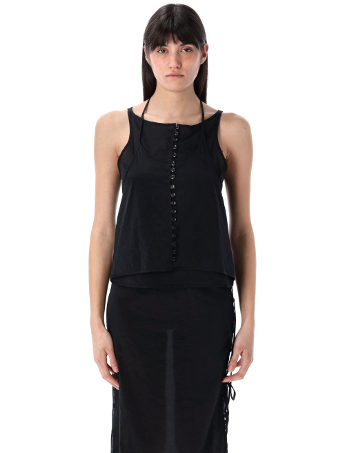 See-through button loop top - Top | Spazio Pritelli