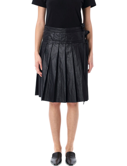 Pleated zipper skirt - Midi skirt | Spazio Pritelli