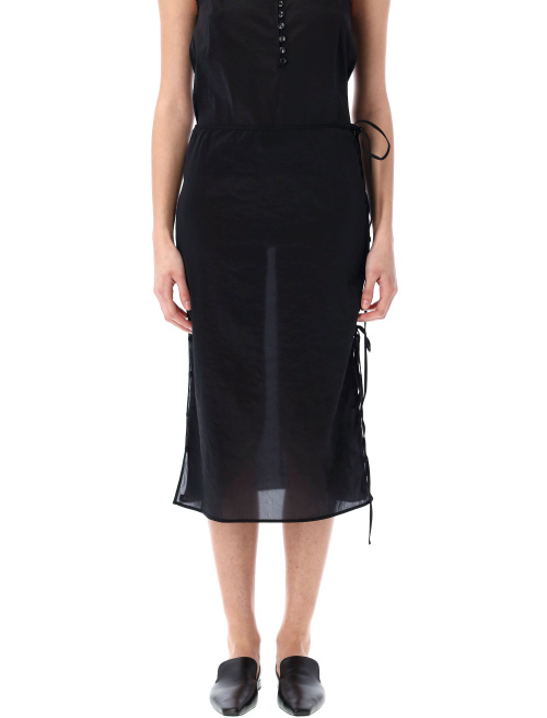 See-throught button loop midi skirt - Midi skirt | Spazio Pritelli