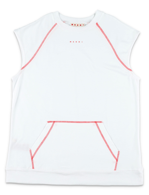 Kid - Contrast stitching cotton dress - Girl Apparel | Spazio Pritelli