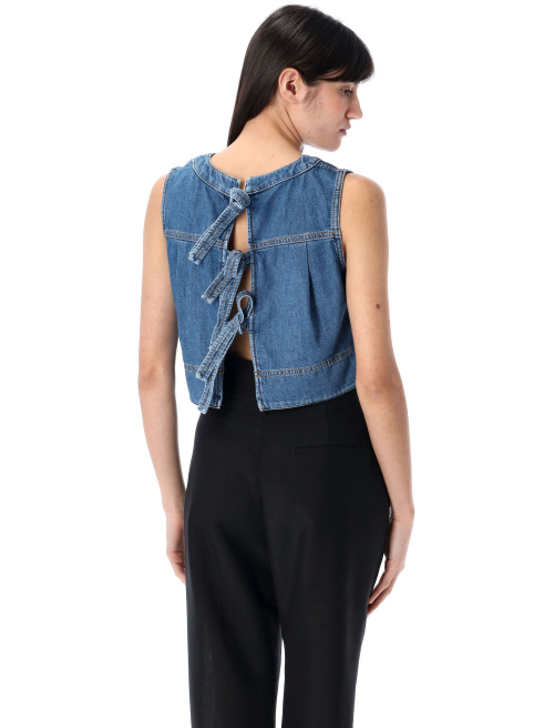 Cotton denim top - Top | Spazio Pritelli