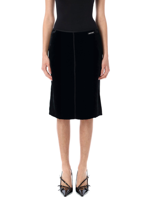 Velvet midi skirt - MIU MIU | Spazio Pritelli