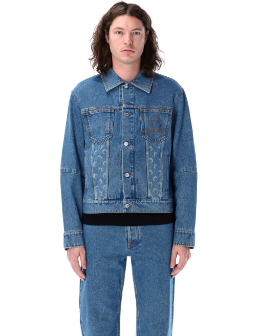 Moon laser denim trucker jacket - Outerwear | Spazio Pritelli