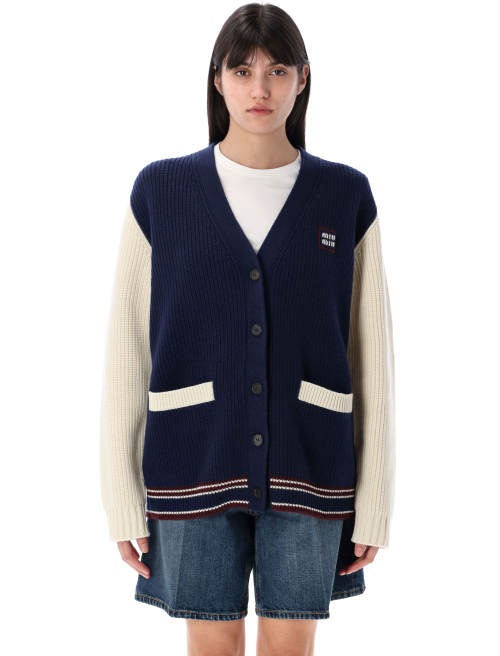 Wool and cashmere cardigan - MIU MIU | Spazio Pritelli