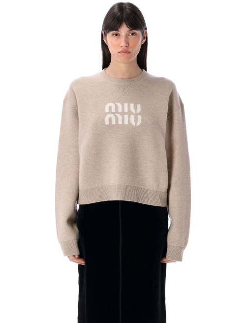 Logo sweater - MIU MIU | Spazio Pritelli