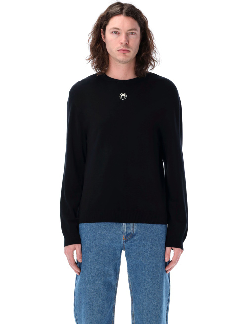 Moon logo knit crewneck sweater - Knitwear | Spazio Pritelli