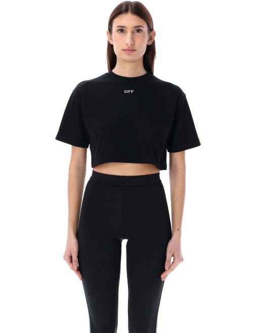 Off stamp rib cropped tee - T-shirt | Spazio Pritelli