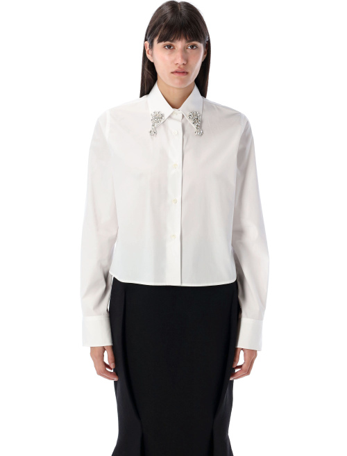 Embroidered poplin shirt - Shirt | Spazio Pritelli