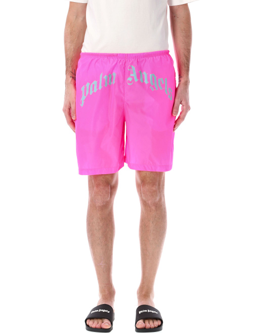 Curved logo swim shorts - Bermuda | Spazio Pritelli