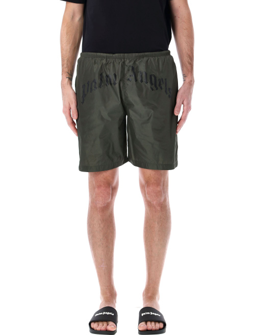 Curved logo swim shorts - Bermuda | Spazio Pritelli