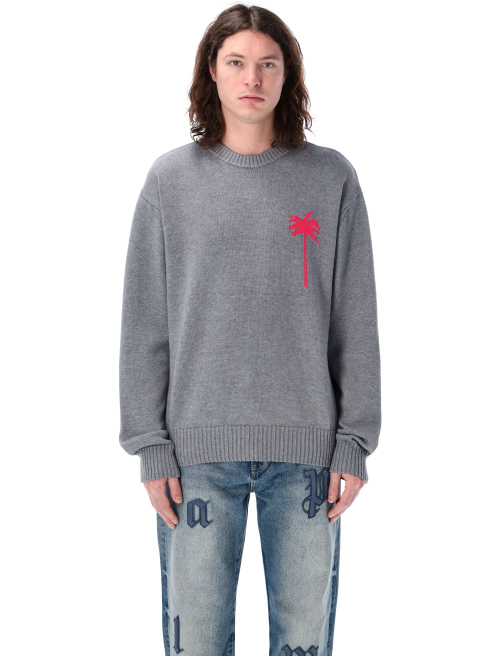 Palm inlay knit sweater - Knitwear | Spazio Pritelli