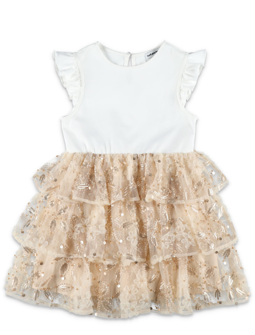 Kid - Jersey Sequin tulle dress - Kids | Spazio Pritelli