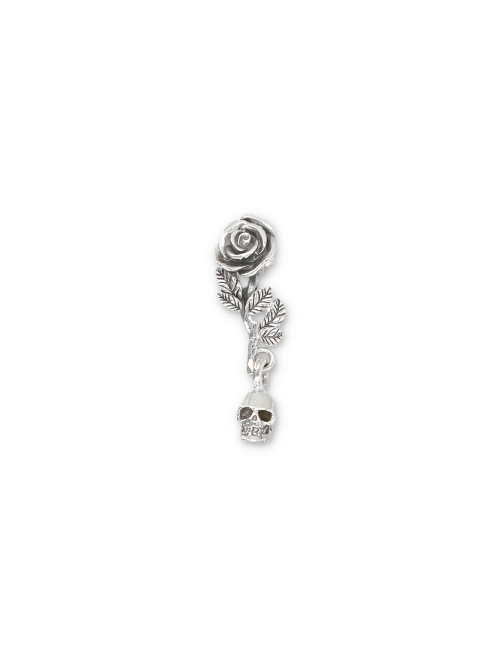 Rose and Skull earring - Earrings | Spazio Pritelli
