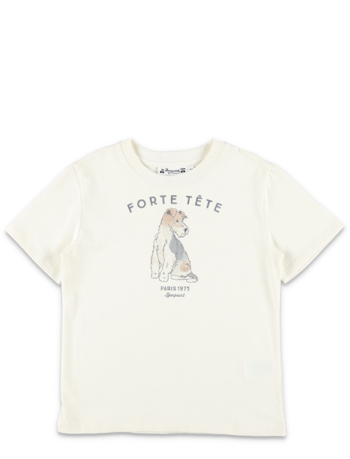 Kid - Thibald t-shirt with dog print - Boy apparel | Spazio Pritelli