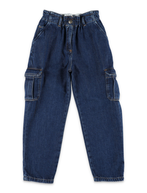 Kid - Denim cargo pants - Girl | Spazio Pritelli