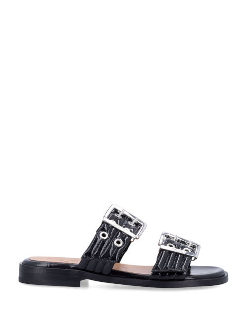 Feminine buckle two-strap sandals - Shoes | Spazio Pritelli