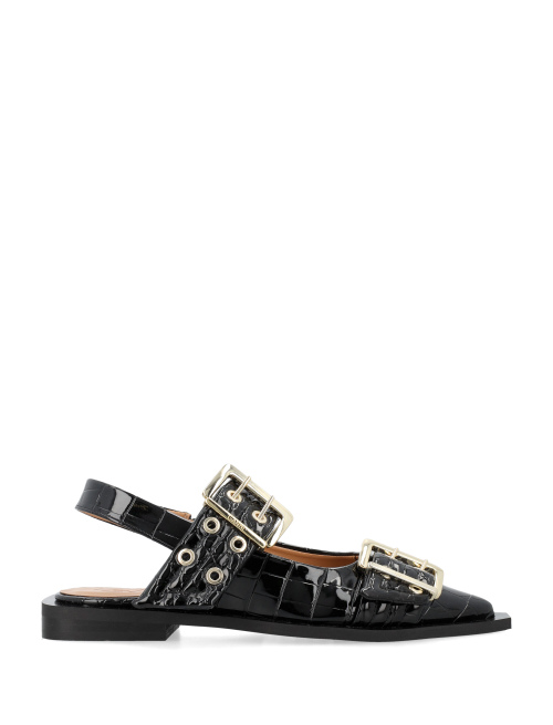 Buckle ballerina croco - Woman | Spazio Pritelli