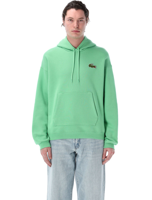 Loose fit Badge Accent hoodie - Fleece | Spazio Pritelli