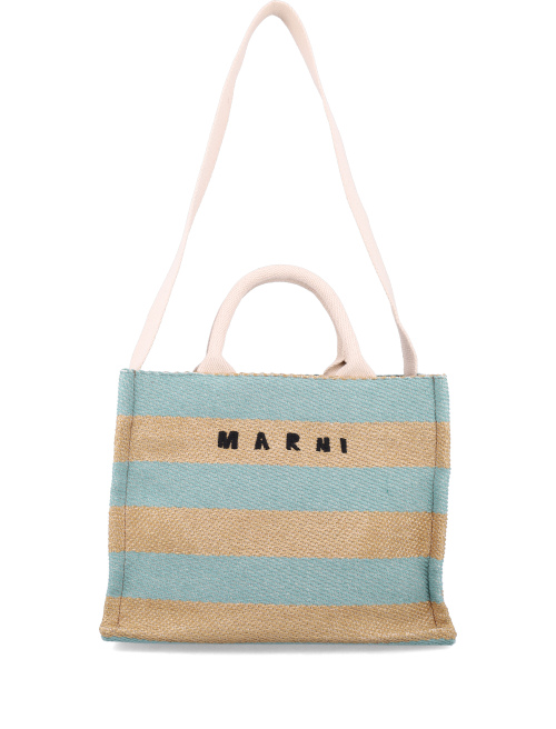 Raffia-effect small tote bag - Bags | Spazio Pritelli