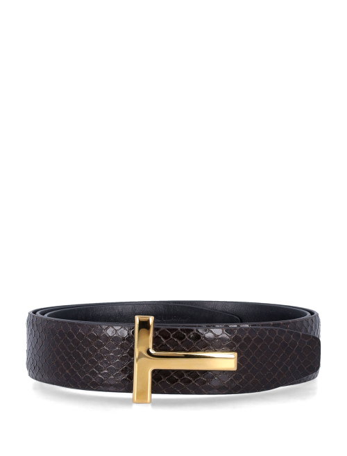 Printed Python belt - Man | Spazio Pritelli
