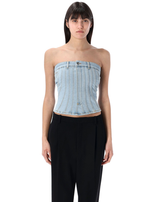 Denim bustier - Top | Spazio Pritelli