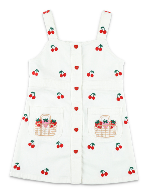 Kid - Cherry embroidered sleeveless dress - STELLA MCCARTNEY KIDS | Spazio Pritelli