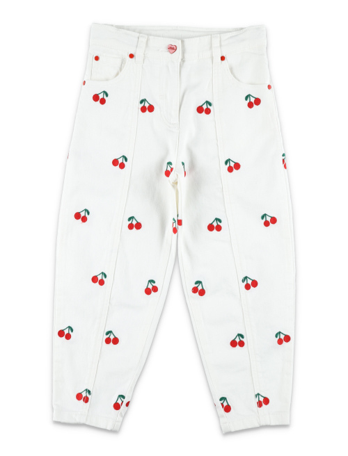 Kid - Cherry embroidered jeans - STELLA MCCARTNEY KIDS | Spazio Pritelli