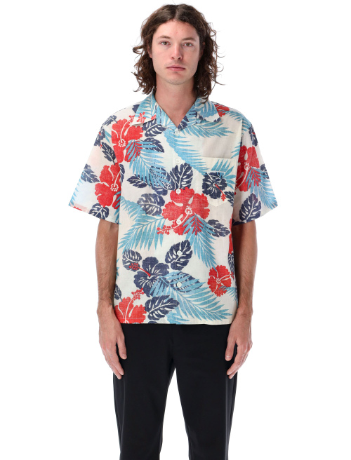 Short-sleeved printed cotton shirt - Shirt | Spazio Pritelli