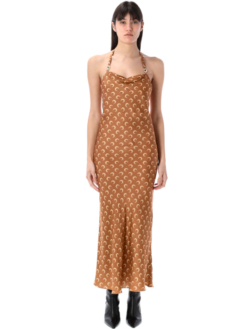 Moon satin long slip dress - Long dress | Spazio Pritelli