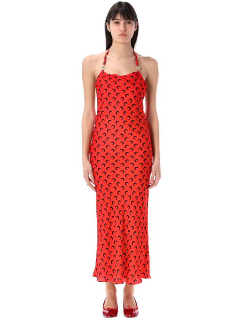 Moon satin long slip dress - Long dress | Spazio Pritelli