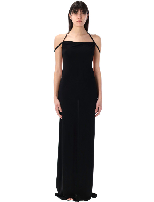 Draped jersey long dress - Long dress | Spazio Pritelli