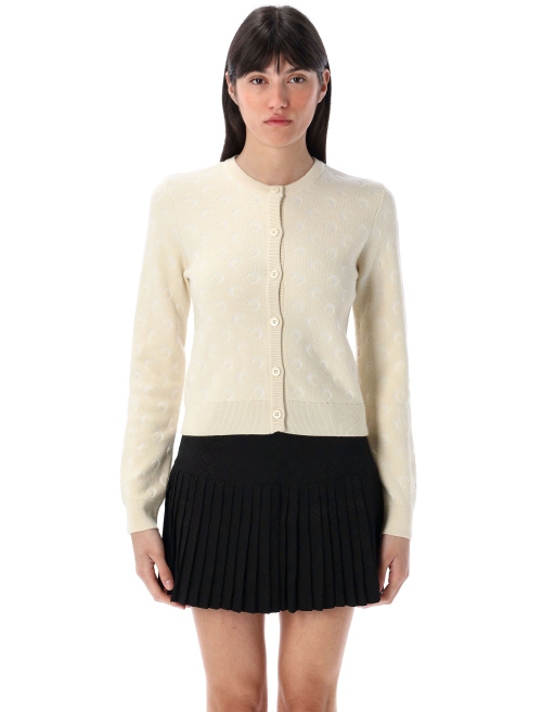 Moon jacquard knit fitted cardigan - Knitwear | Spazio Pritelli