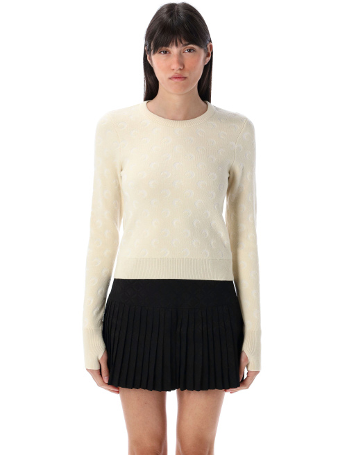 Moon jacquard knit fitted sweater - Knitwear | Spazio Pritelli