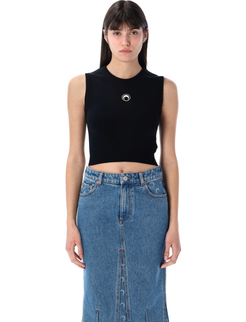 Moon logo knit vest - Knitwear | Spazio Pritelli