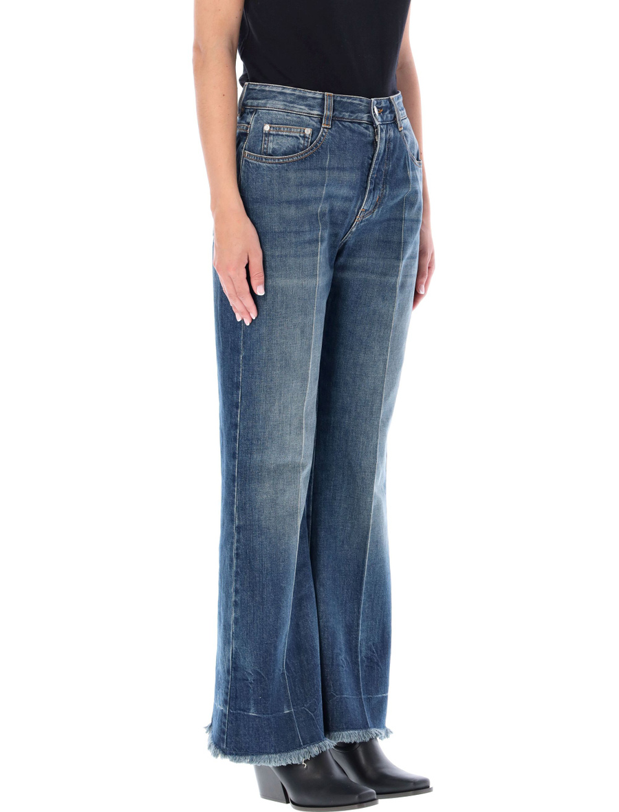 Kick Flare Denim Jeans - Spazio Pritelli