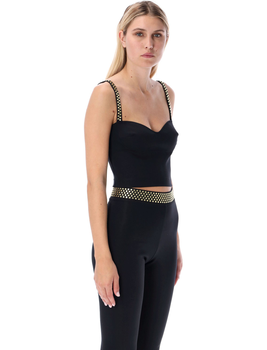 Stud detail scuba top - Spazio Pritelli