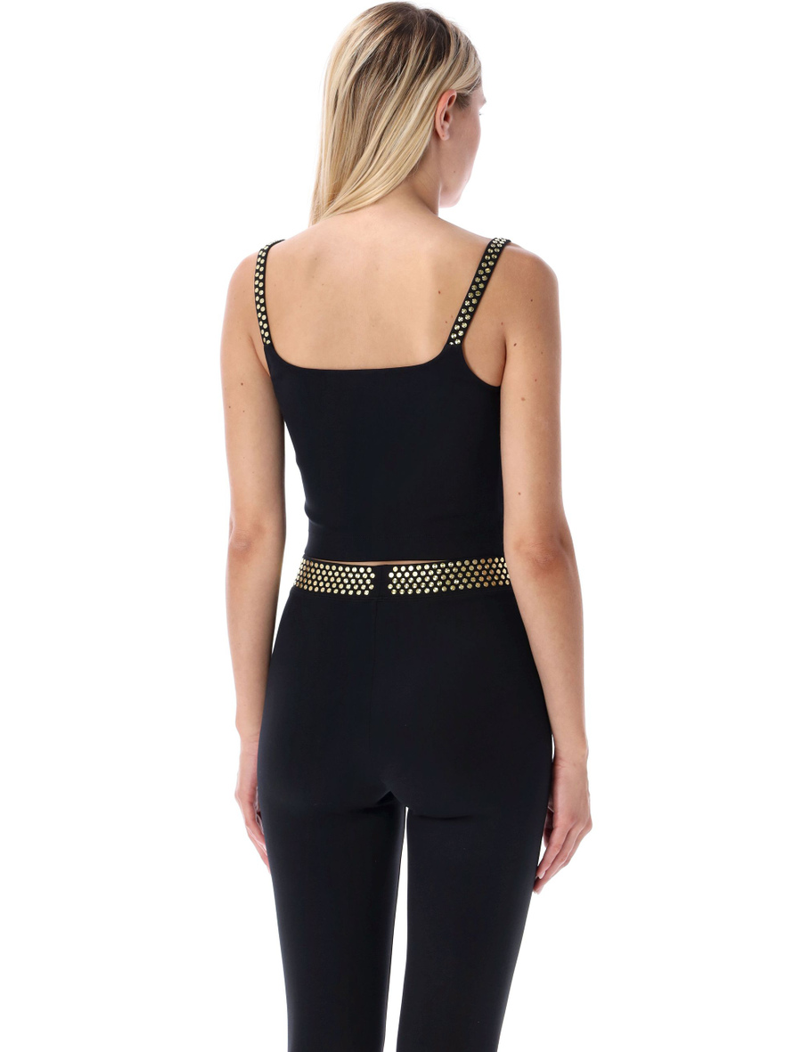 Stud detail scuba top - Spazio Pritelli